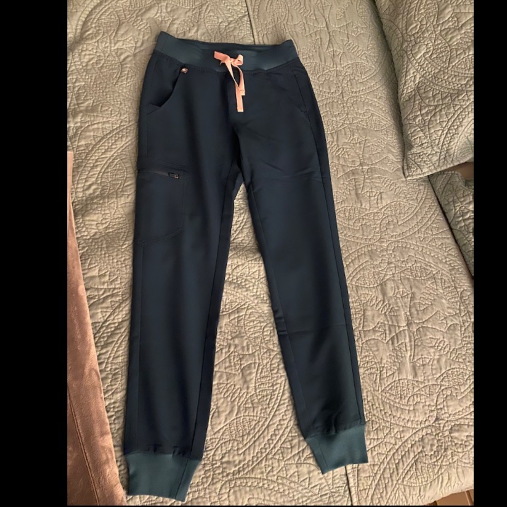 NWT Figs Zamora Jogger Caribbean Blue XXS